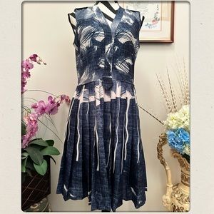 Tommy Hilfiger Art Print Pleated Dress